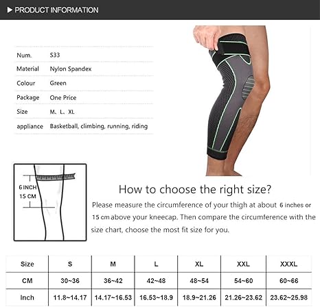 Knee Compression Sleeve – Pain Relief & Support for Sports, Swelling & Everyday Use