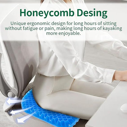 Azonee Cooling Gel Seat Cushion – 3D Silicone Ice Cushion for Office, Car & Pain Relief