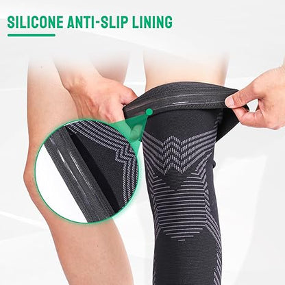 Knee Compression Sleeve – Pain Relief & Support for Sports, Swelling & Everyday Use