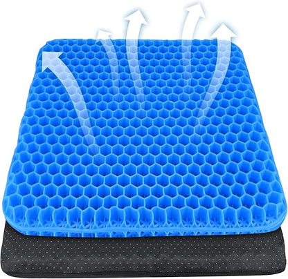 Azonee Cooling Gel Seat Cushion – 3D Silicone Ice Cushion for Office, Car & Pain Relief