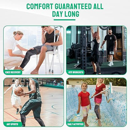 Knee Compression Sleeve – Pain Relief & Support for Sports, Swelling & Everyday Use