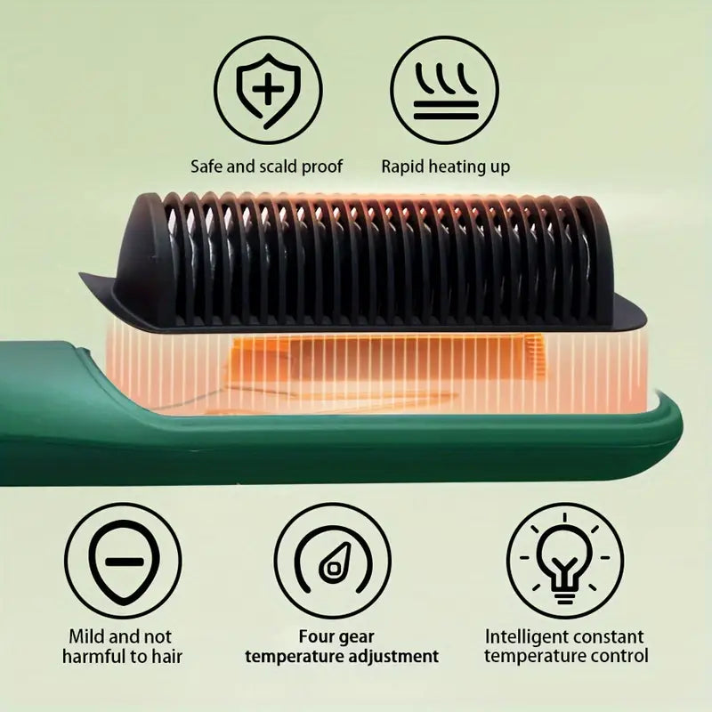 Professional Electric Hair Straightener Brush